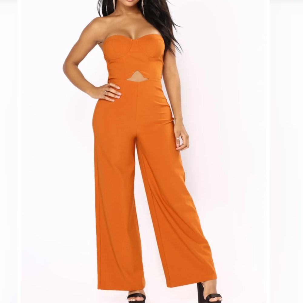 Strapless jumpsuit